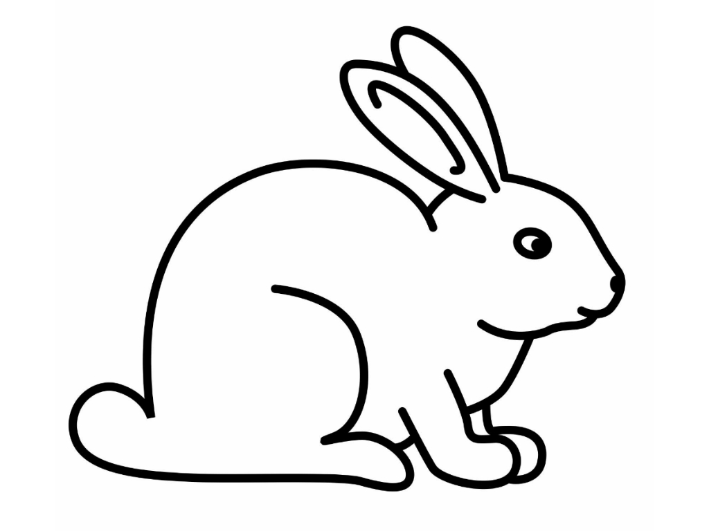 Rabbit Line Drawing - ClipArt Best