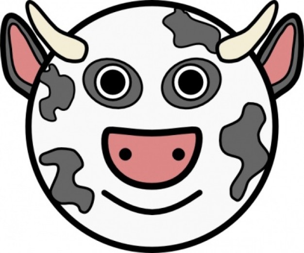 Cow Vache clip art Vector | Free Download