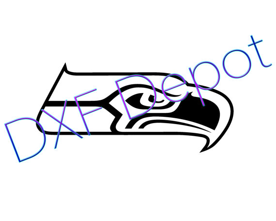 Seattle Seahawks NFL Football .dxf format. CNC Cut by DXFdepot