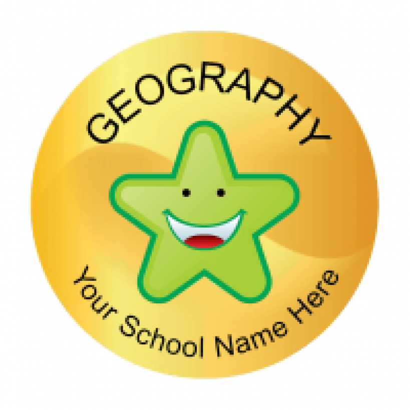 Geography Star Stickers | School Stickers for Teachers