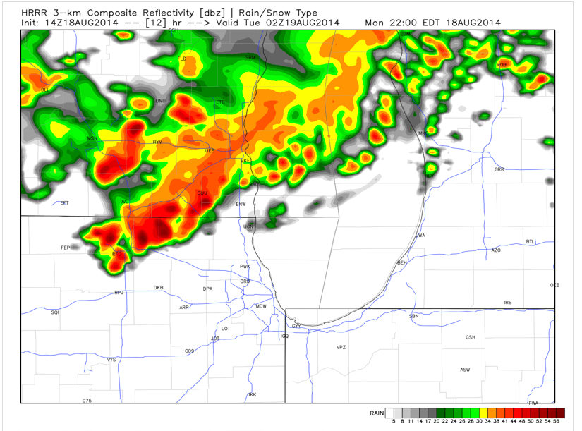 T-storm downpours may impact 50% of metro area overnight; first ...