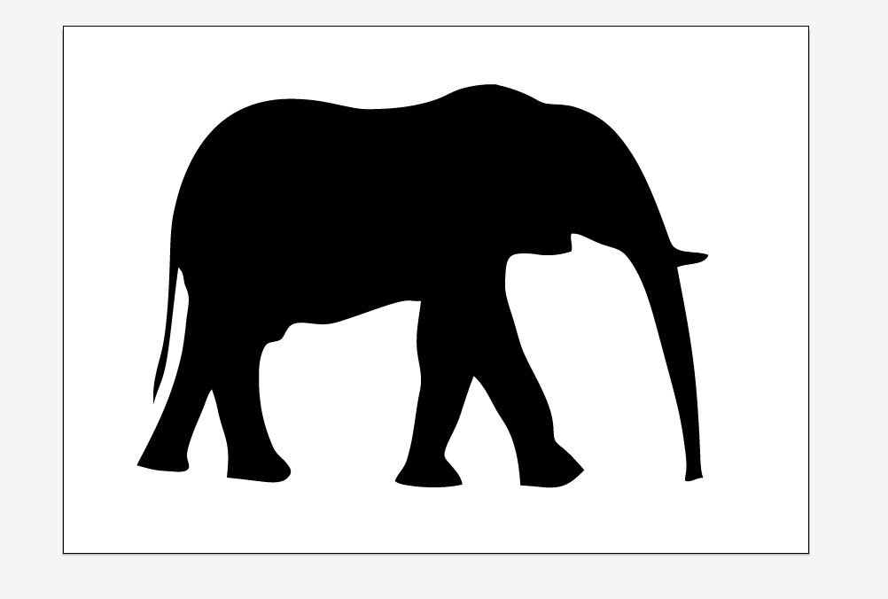 Elephant vector | Graphic Design - Second Year