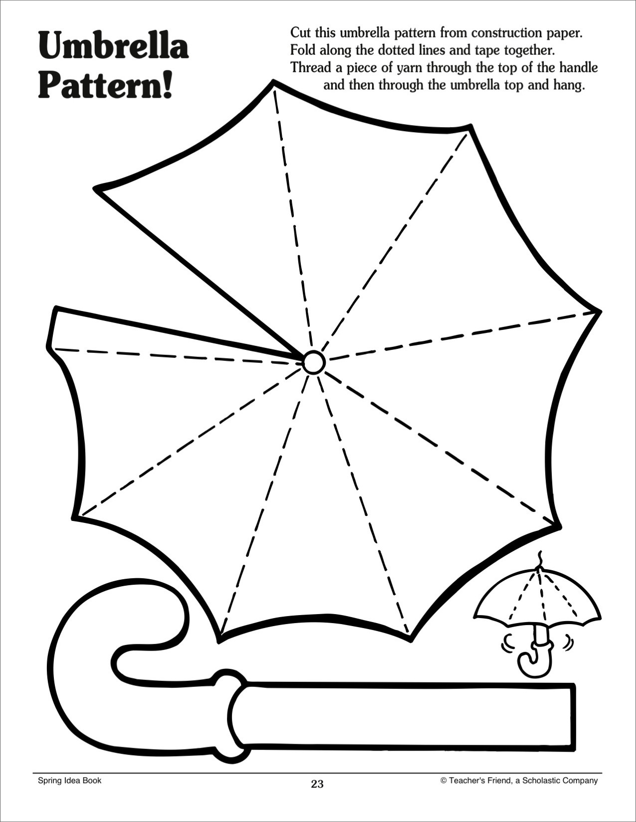 Free Printable Umbrella Template - Printable World Holiday