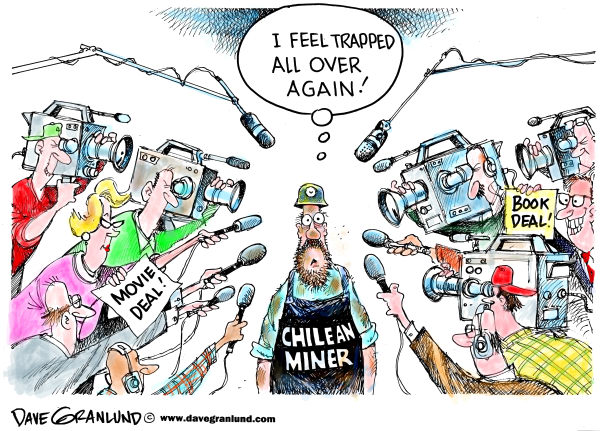 The English Blog: Chilean Miner Cartoons