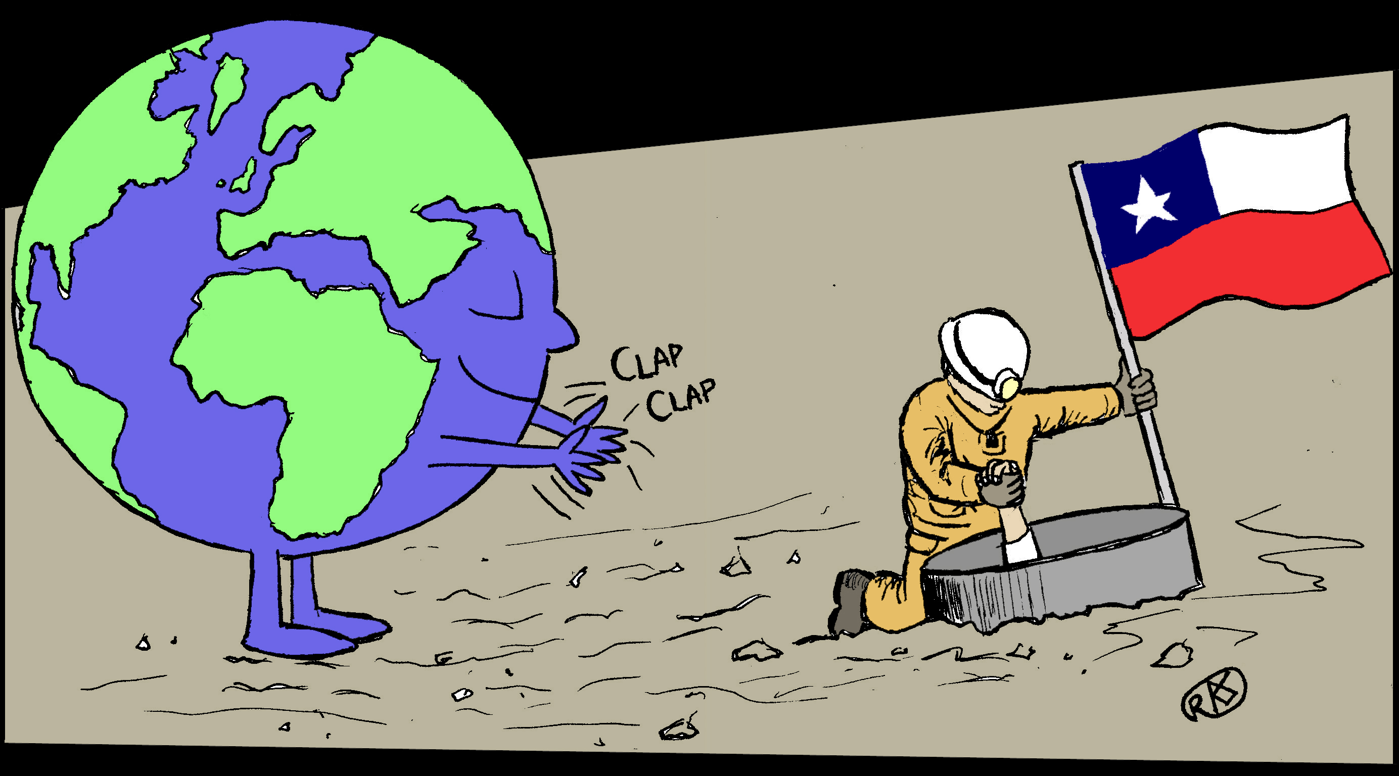 Cartoon #5: Chilean Miner Rescue | Randy Sides Political Cartoons