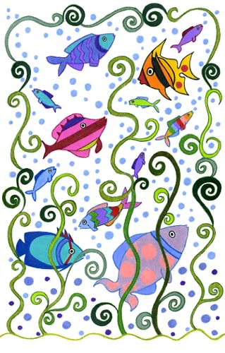 FISH ART : Tropical Fish : Illustrations by Suzy PT