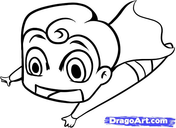 How to Draw Chibi Superman, Step by Step, Chibis, Draw Chibi ...