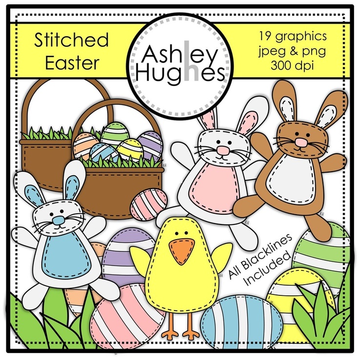 Stitched Easter {Graphics for Commercial Use}