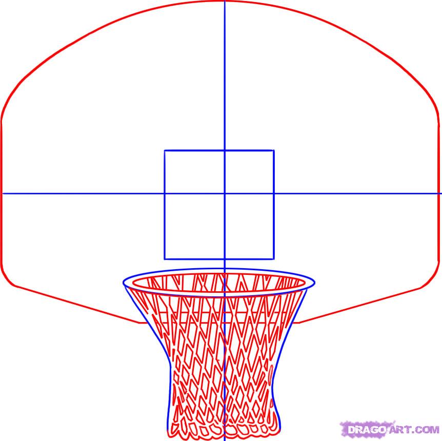 Basketball Hoop With Basketball Drawing Images & Pictures - Becuo