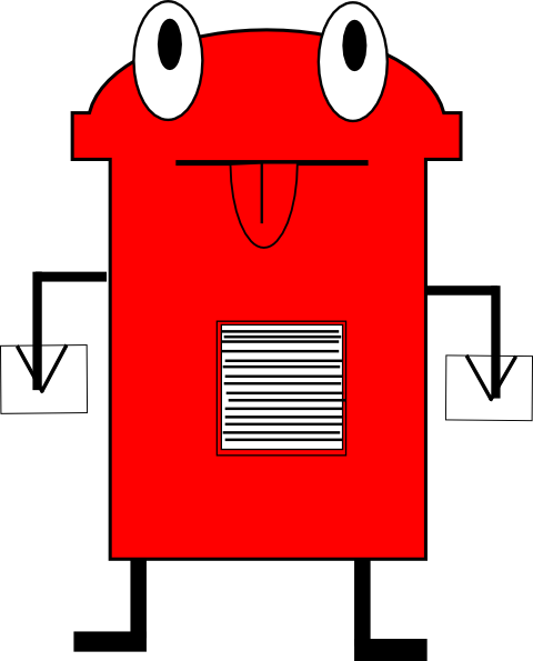 Post Box clip art - vector clip art online, royalty free & public ...