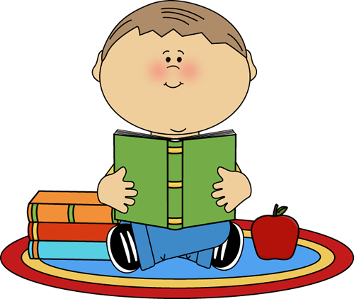 Boy Reading School Book Clip Art - Boy Reading School Book Image