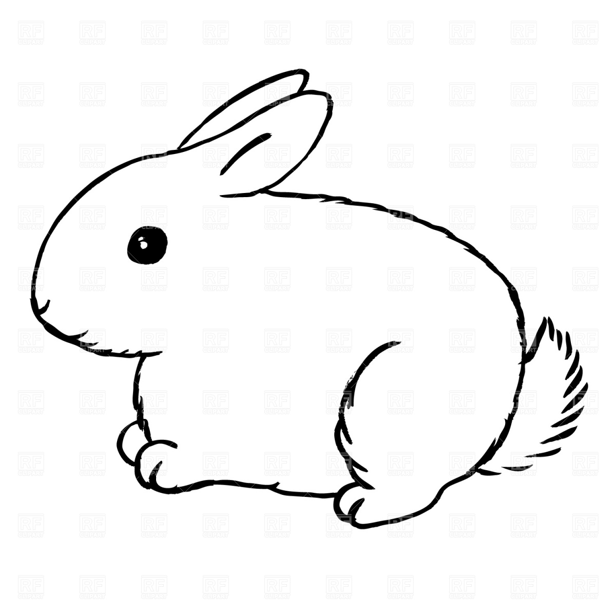 Bunny Clipart Black And White | Clipart Panda - Free Clipart Images