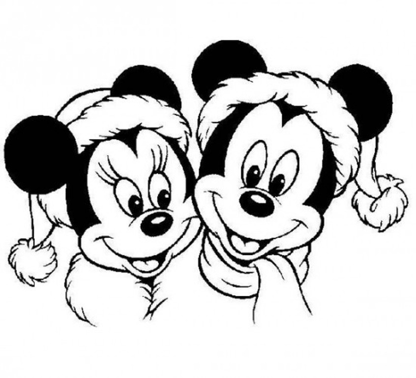 Download Mickey And Minnie Mouse Christmas Coloring Pages ...