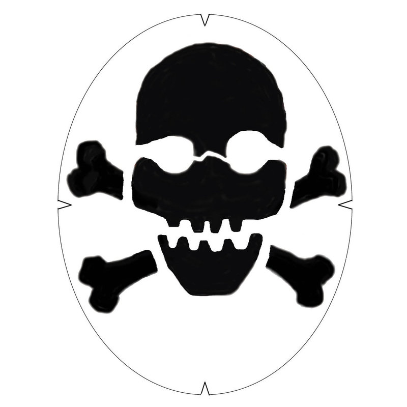 Skull And Crossbones Stencils Images & Pictures - Becuo