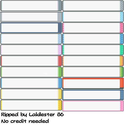 DS - Pokemon Diamond / Pearl - Text Boxes - The Spriters Resource