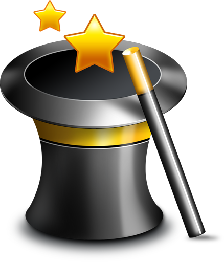 Magician hat and wand PSD file - Free PSD, Graphic & Web Design ...