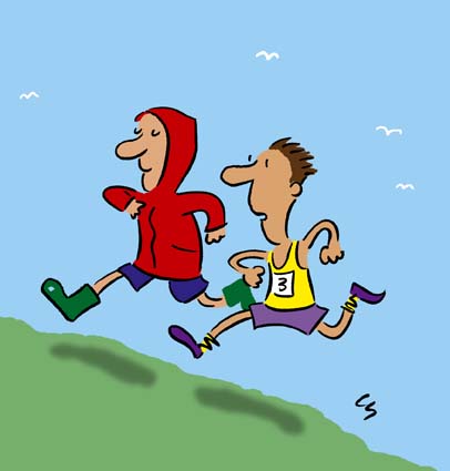 Cartoon Pictures Of People Running - purequo.com