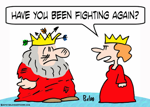arrows fighting again king By rmay | Politics Cartoon | TOONPOOL
