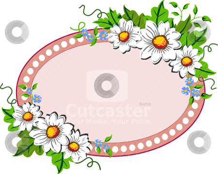Flower frame stock vector
