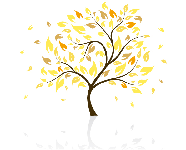 Autumn trees vector Free Vector / 4Vector