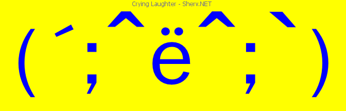 Crying Laughter Facebook emoticon | Text art and emoticons