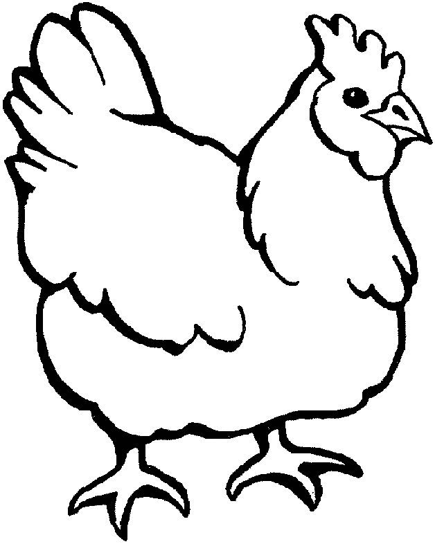 Coloring Pages Of Chickens 4 | Free Printable Coloring Pages