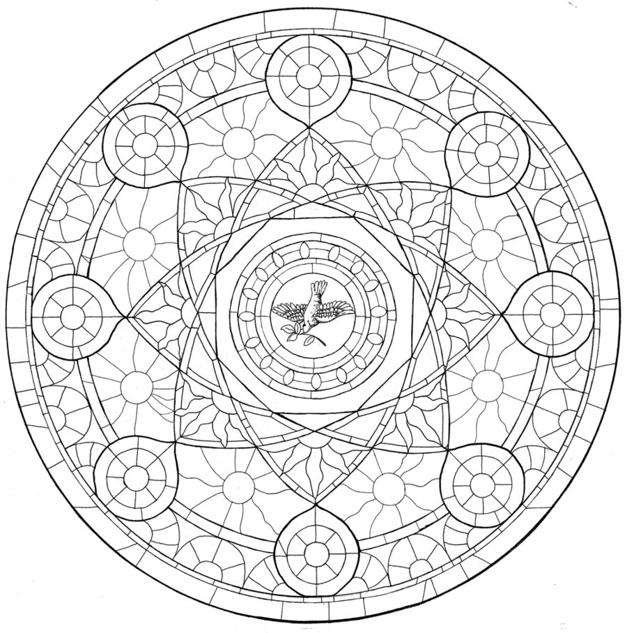The Rose Window - Inked by SilntAngl5 on DeviantArt