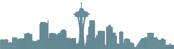 Seattle Skyline Silhouette Vector - Gallery
