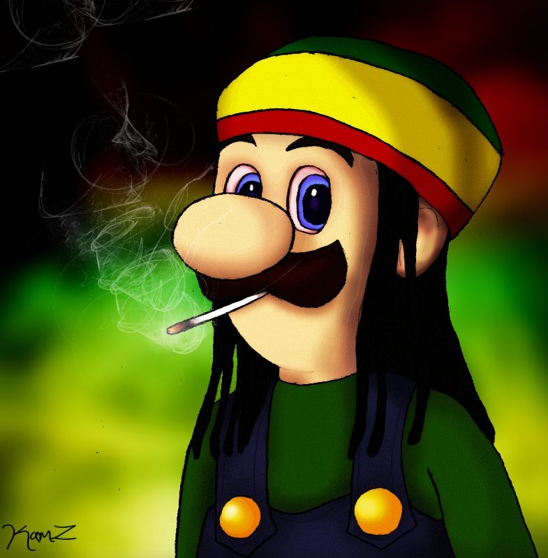Rasta Luigi by 1kamz on DeviantArt