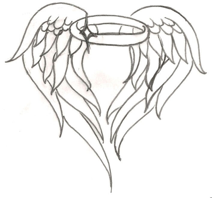 Angel wing halo tattoo | Tattoo ideas | Pinterest