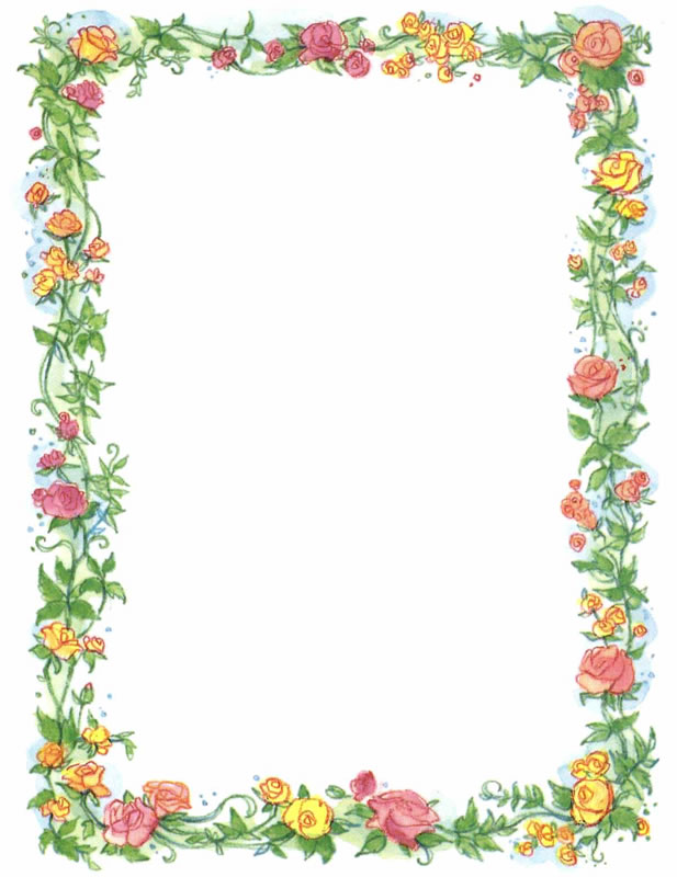 Flower Border Clip Art Free Download | Adiestradorescastro.com Clipart ...