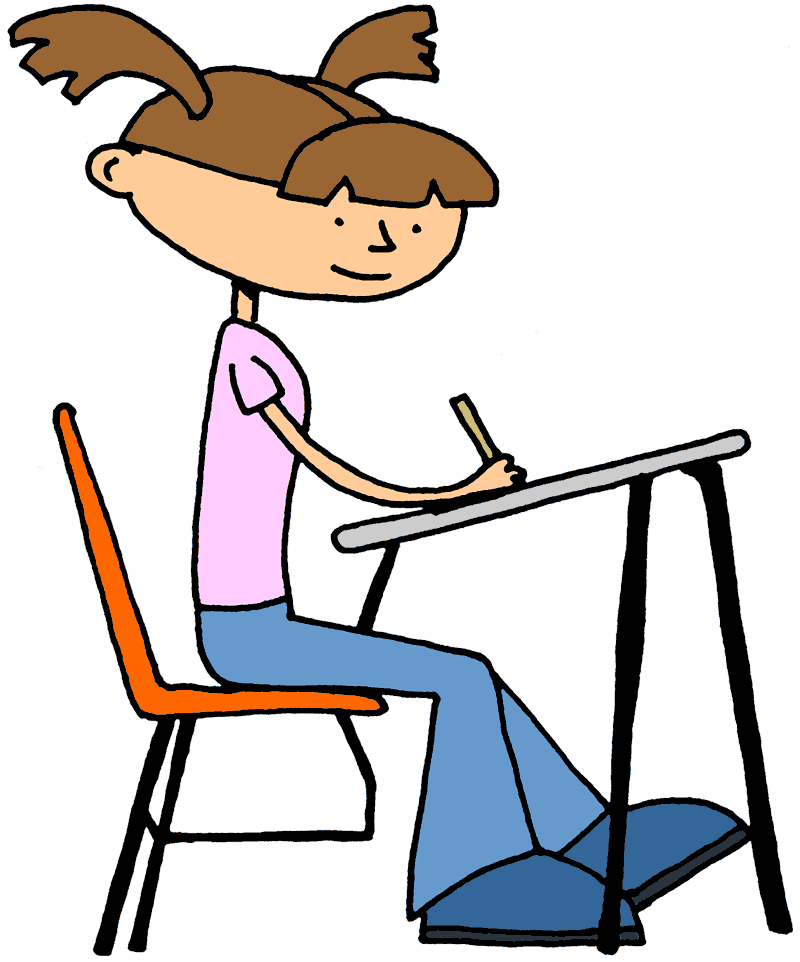 Taking Test Clipart