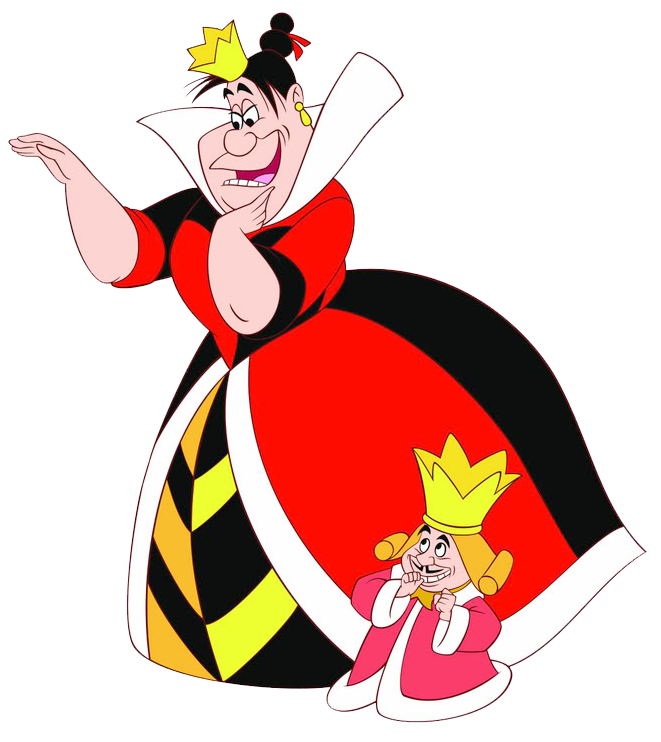 Queen & King of Hearts Clipart