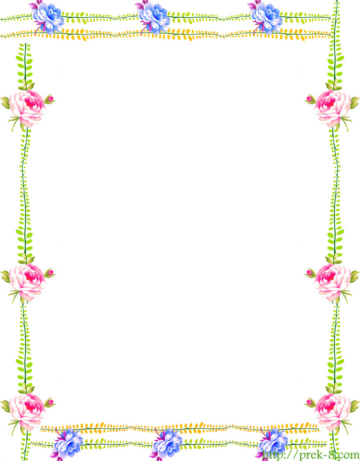 Simple Flower Border Designs For A4 Paper - Cliparts.co
