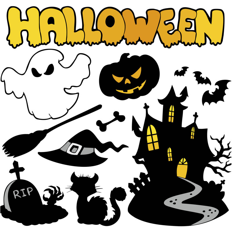 100+ Halloween decorations, backgrounds, patterns and ...