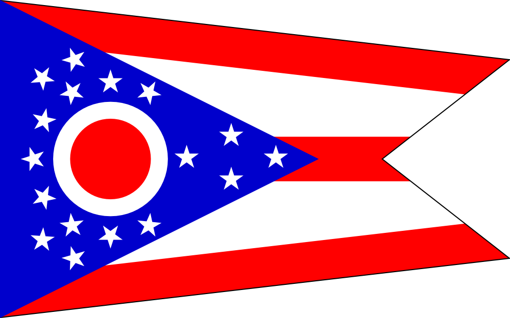 Flag of Ohio Drapeau Bandiera Bandeira Flagga flagartist.com Flag ...