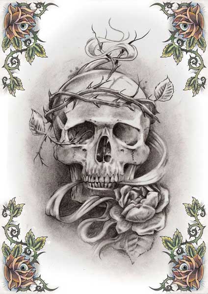 Skull Tattoos | Grim Reaper Tattoos | Deer, Sugar, Bull Skull ...