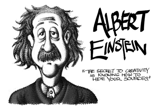 Albert Einstein ??? By BDTXIII | Famous People Cartoon | TOONPOOL