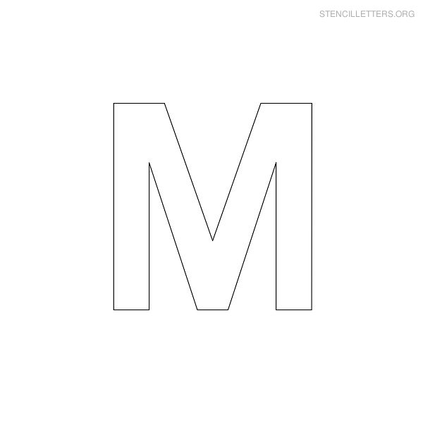 Stencil Letters M Printable Free M Stencils | Stencil Letters Org