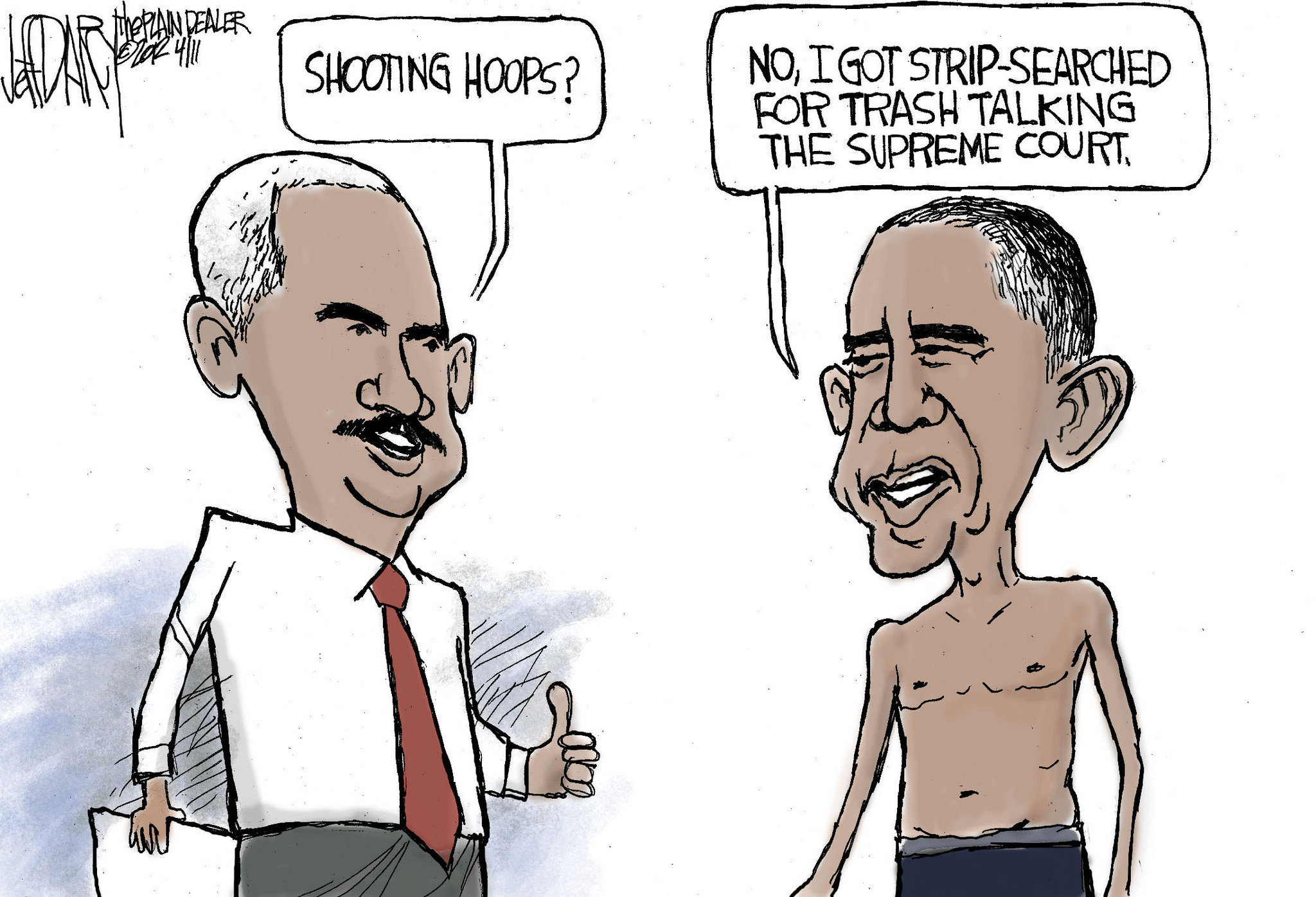 Obama v. Supreme Court: Editorial cartoon | cleveland.com