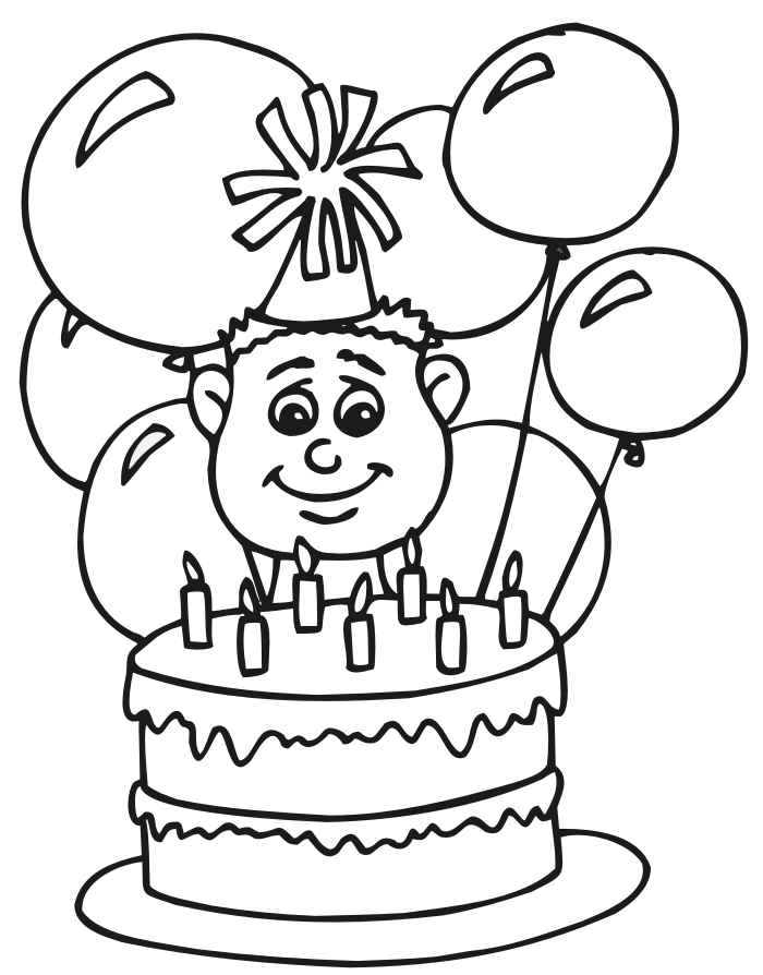 Happy Birthday Coloring Pages, This 7 year old birthday boy wants ...