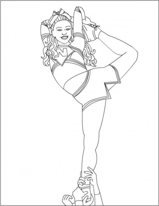 Cheerleaders Coloring Pages Coloring Sheets / All About Free ...