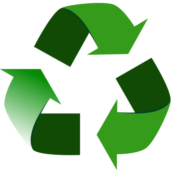 Vector of recycling sign. - stock photo free