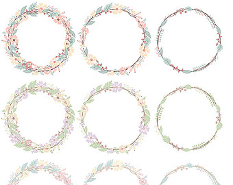 laurel clip art – Etsy