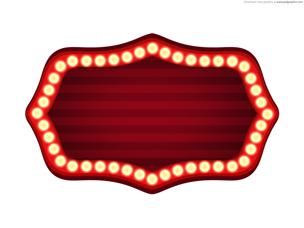 Theater Sign   Free PSD | YourSourceIsOpen. - ClipArt Best ...