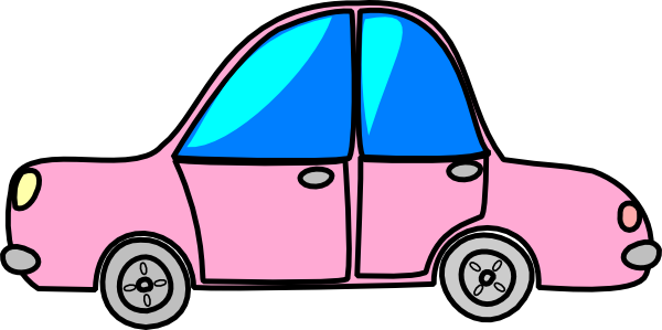 Car Pink Transport Cartoon clip art - vector clip art online ...