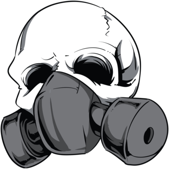 Skull Gas Mask - ClipArt Best