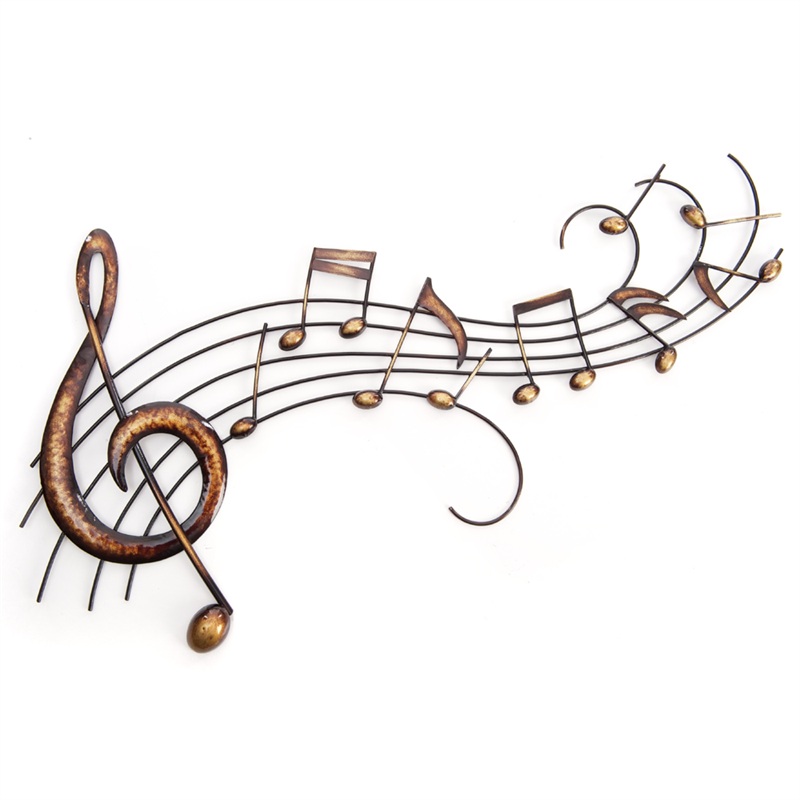 Musical Notes Metal Wall Art, 4/box - IEP Wholsale