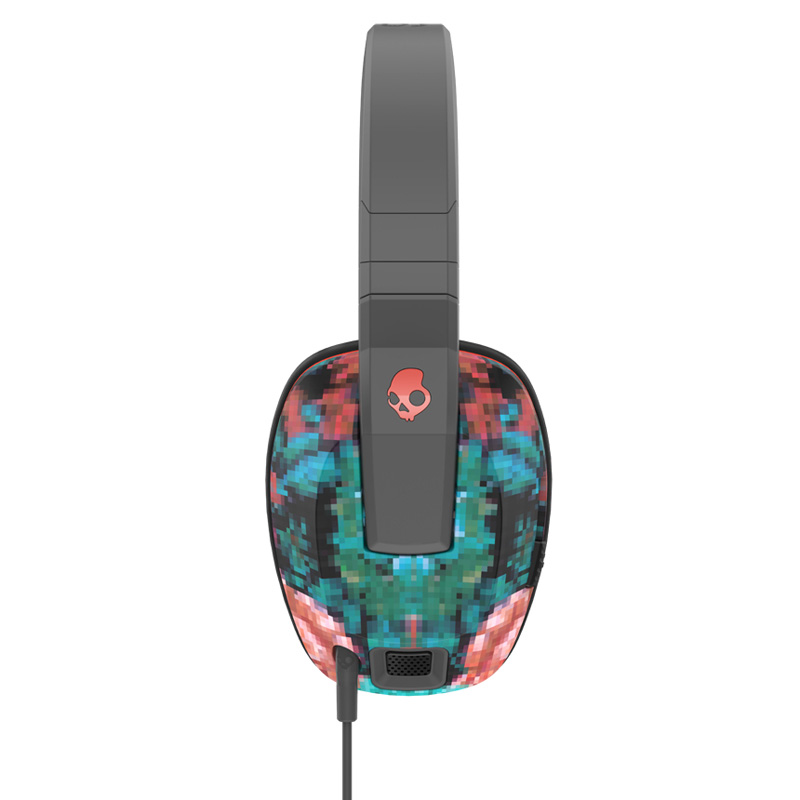 Skullcandy - Crusher w/ Mic - 8 Bit Granny Floral/ Dark Gray/ Red ...