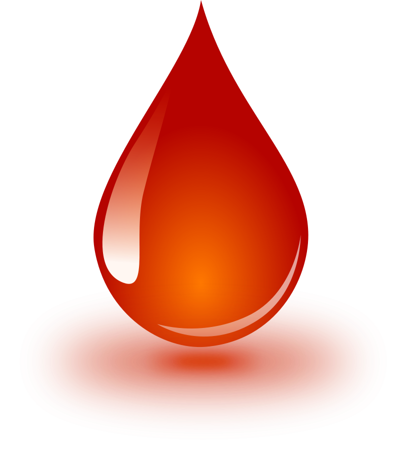 Blood Drop small clipart 300pixel size, free design